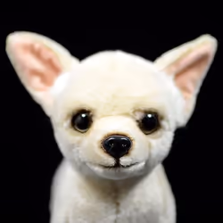 Tiny Heart Simulation Chihuahua Puppy Soft Stuffed Plush Toy 10"" Long  Cute Realistic Chihuahua Plush Stuffed Animals Gifts for Kids