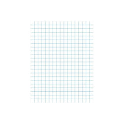 Graph Paper With Chipboard Back, 0.1 In. Ruling, White