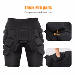 Relaxyee Protective Padded Shorts  3D Protection Short Pants Hip Padde