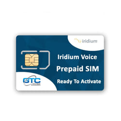 ) Iridium Satellite Phone Airtime - Prepaid SIM Card only (No Airtime Included