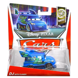 Disney/Pixar Cars 2012 Tuners Die-Cast DJ with Flames #3/10 1:55 Scale