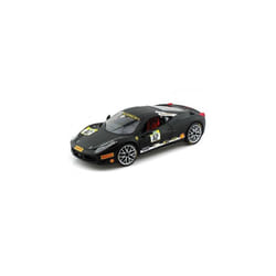 Hot wheels BCT90 Ferrari 458 Challenge Matt Black #12 1/18 Diecast Car Model by Hotwheels
