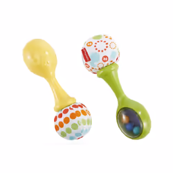 Fisher-Price Little People Rattle 'n Rock Maracas, Boy/Girl, 3 month(s), Multicolour
