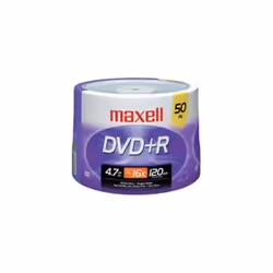 DVDplusR- 16X Speed- 4.7GB- Branded- 50-PK