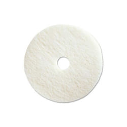 Polishing Floor Pad, White - 5 Per Carton - 13 in.