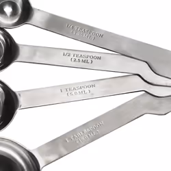 Thunder Group OW356 Stainless Steel Measuring Spoon Set