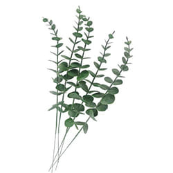 Tinsow 5 Pcs Real Touch Leaf Artificial Eucalyptus Stem Faux Eucalyptu