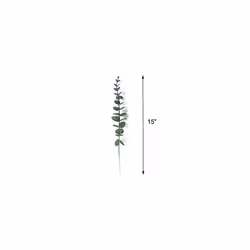 Tinsow 5 Pcs Real Touch Leaf Artificial Eucalyptus Stem Faux Eucalyptu