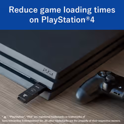 BUFFALO External SSD 1.0TB - Officially Licensed Product  Compatible with PS5 Consoles / PS4 Consoles - USB3.2 Gen2 Type A Compact Stick SSD SAO1.0U3B