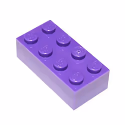 LEGO Parts and Pieces: Dark Purple Medium Lilac 2x4 Brick x50
