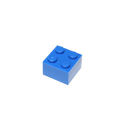 LEGO Parts and Pieces: 2x2 Blue (Bright Blue) Brick x100