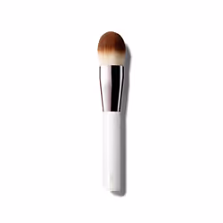 La Mer 0747930065852, Foundation brush, Rounded, Synthetic, Chrome, White, Women, 1 pc(s)