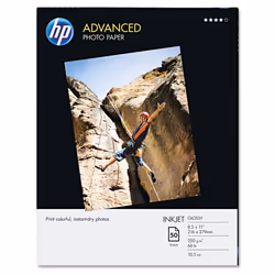 HP Q7853A Advanced Photo Paper 56 lbs. Glossy 8-1/2 x 11 50 Sheets/Pack
