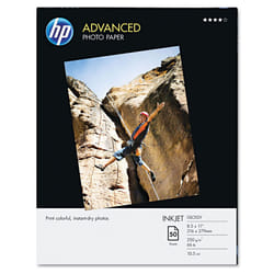 HP Q7853A Advanced Photo Paper  56 lbs.  Glossy  8-1/2 x 11  50 Sheets/Pack