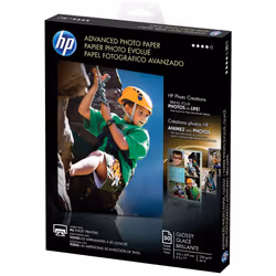 HP Q7853A Advanced Photo Paper  56 lbs.  Glossy  8-1/2 x 11  50 Sheets/Pack