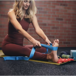 Tune Up Fitness - Double Loop Yoga Stretching Strap for Physical Therapy  Yoga  Working Out | Excellent Leg  Shoulder & Hamstring Stretcher & Yoga Str