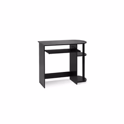 Simplistic Easy Assembly Computer Desk, Study Desk, Writing Desk, Espresso, 80 (W) x 73 (H) x 40 (D) cm
