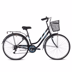 Tiger Vintage Ladies Heritage Bike 700c Black - 15 Inch