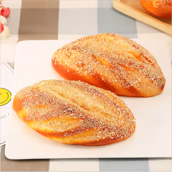 Zzooi Artificial Simulated Oatmeal Bread Faux Clap Bread 1PCS