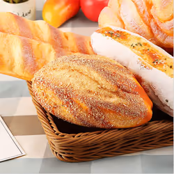 Zzooi Artificial Simulated Oatmeal Bread Faux Clap Bread 1PCS