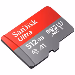 SanDisk 512GB Ultra A1 100MB/s Class 10 Micro SD SDXC Memory Card