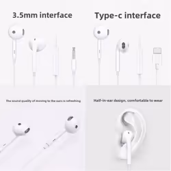 OPPO MH135 Professional wired hifi headphones 3.5/USB-C interface - 3.5 interface