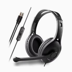 Edifier K800 Professional Head-mounted Communication Microphone Headset/Headphones Black - dual 3.5