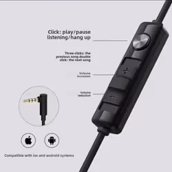 Edifier GM260 In-ear wired microphone HIFI headset headphones/game/music 3.5mm interface - Purple