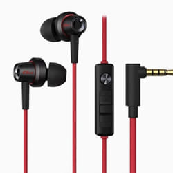 Edifier GM260 In-ear wired microphone HIFI headset headphones/game/music 3.5mm interface - Red Black