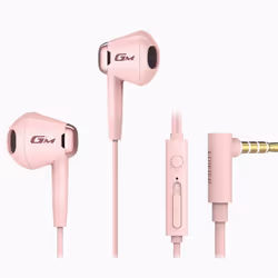 Edifier GM180 In-ear wired microphone HIFI headset headphones/game/music 3.5mm interface - Pink