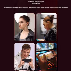Edifier GM180 In-ear wired microphone HIFI headset headphones/game/music 3.5mm interface - Black