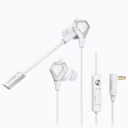 Edifier GX04 wired in-ear professional gaming headset/headphones 3.5MM / 3.5mm + USB sound card - 3.5mm, WHITE