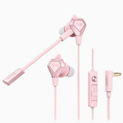Edifier GX04 wired in-ear professional gaming headset/headphones 3.5MM / 3.5mm + USB sound card - 3.5mm, PINK