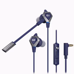 Edifier GX04 wired in-ear professional gaming headset/headphones 3.5MM / 3.5mm + USB sound card - 3.5mm, BLUE