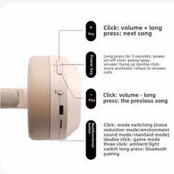 Edifier over-ear headphones, Floralite Free Pro, wireless HiFi - gray