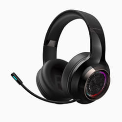 Edifier G6 PRO Gaming wireless Headset with cat ears for PC, PS4, Gaming Headphones with 7.1 Surround Sound, Noise Canceling Microphone and RG - Black
