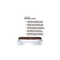 AniForte Brewers Yeast 2500g Pure for Dogs, Cats and Horse - Vitamin B, E & H for Pets and Animals - For Healthy Skin and Shiny Coats