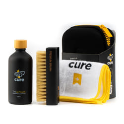 CURE Kit - Premium Sneaker Cleaning Kit, with Brush, Solution (100ml), Microfibre Cloth and Reusable Pouch