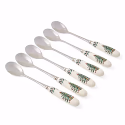 Spode Christmas Tree Set of 6 Tea Spoons, 25 mm, 155 mm, 10 mm, 6 pc(s), Gift box