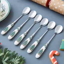Spode Christmas Tree Set of 6 Tea Spoons