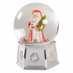 Spode Christmas Tree- Musical Santa Snow Globe (6.5in)