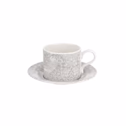 Spode PUM04516 Pure Morris Strawberry Thief-Single Teacup and Saucer, Ceramic