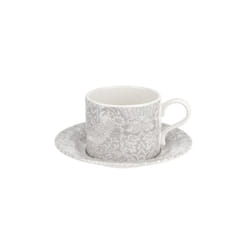 Spode PUM04516 Pure Morris Strawberry Thief-Single Teacup and Saucer, Ceramic