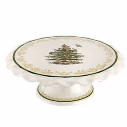 Spode Christmas Tree Gold 16oz Pedestal Goblets (Set of 4) - Gold Rimmed Glasses  Festive Holiday Drinkware for Christmas Din ...
