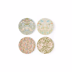 Morris & Co Set of 4 Mixed Design Plates