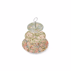 Morris & Co 3 Tier Cake Stand Strawberry Thief, Honeysuckle, Golden Lily