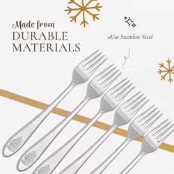 Spode Christmas Tree Cocktail Forks   Salad Forks for Appetizers  Christmas Appetizer Forks  1810 Stainless Steel Flatware