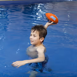 Zoggs Kid's Safe Neoprene Aqua Ball for All Ages - Orange/Blue with Star Print Pool Game