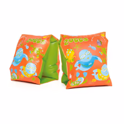 Zoggs Swimming Bands Zoggy Inflatable in Orange/Green - 3-12 months/0-11 kg