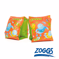 Zoggs Swimming Bands Zoggy Inflatable in Orange/Green - 3-12 months/0-11 kg